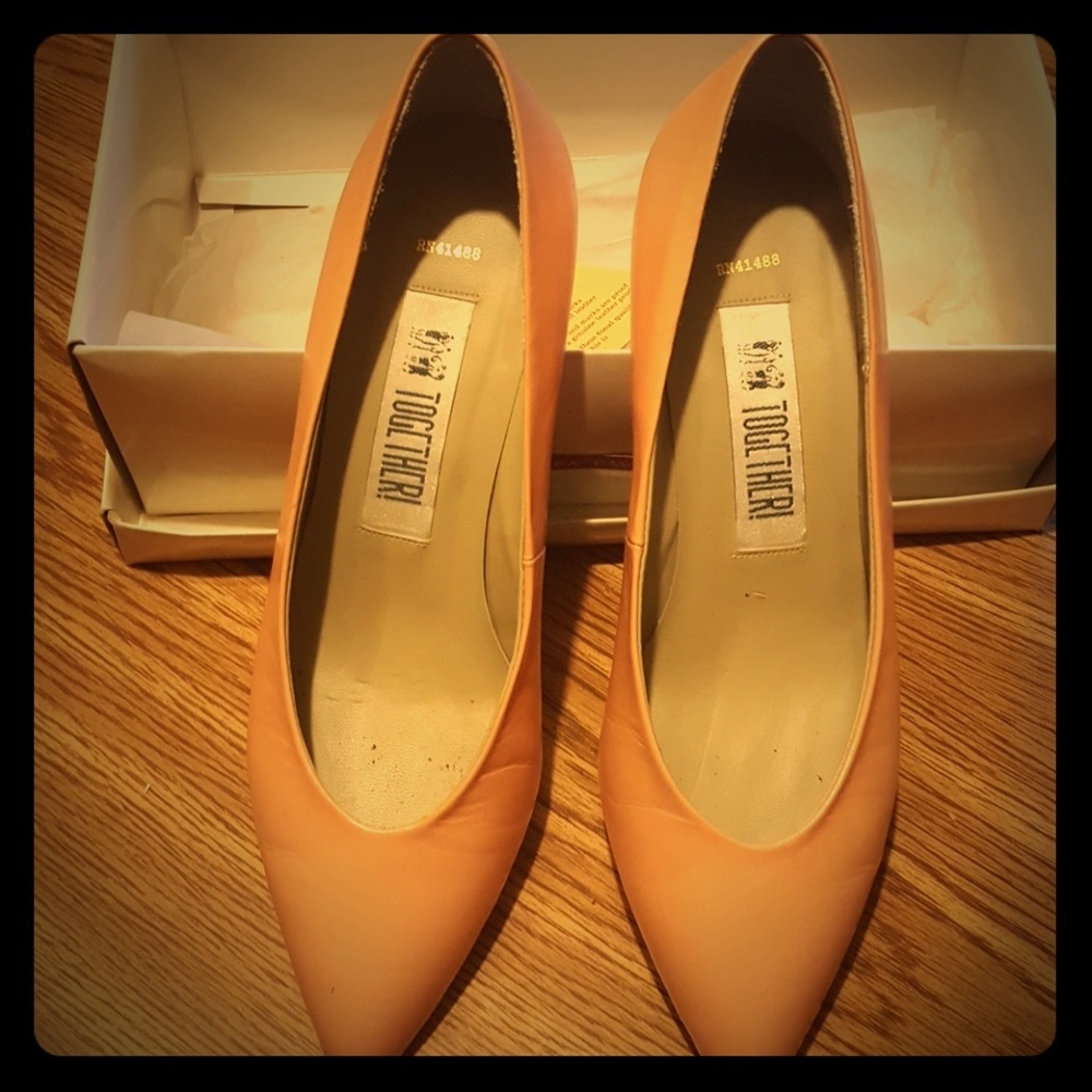Genuine leather heels